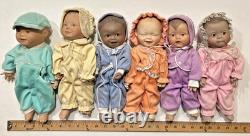 Ashton Drake Rainbow of Love Baby Series 6 Dolls COA DISPLAY BASKET ORIGINAL'94