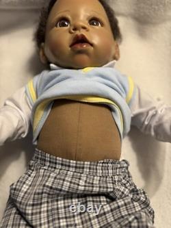Ashton Drake Realistic, Black Baby Boy Doll, Love You To The Moon & Back Michael