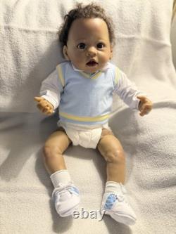 Ashton Drake Realistic, Black Baby Boy Doll, Love You To The Moon & Back Michael