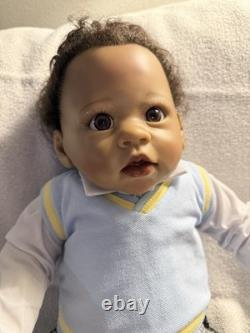 Ashton Drake Realistic, Black Baby Boy Doll, Love You To The Moon & Back Michael