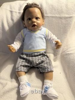 Ashton Drake Realistic, Black Baby Boy Doll, Love You To The Moon & Back Michael