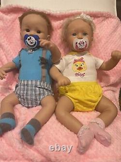 Ashton Drake Reborn twin boy / girl dolls