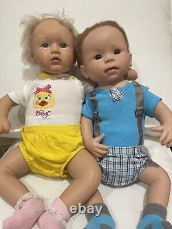 Ashton Drake Reborn twin boy / girl dolls