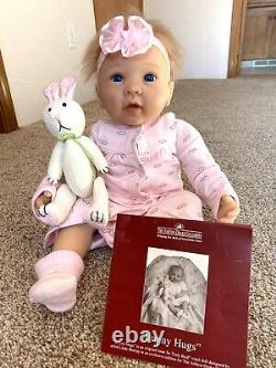 Ashton Drake Retired Limited Edition Bunny Hugs Reborn Baby Doll w Clothes Lot