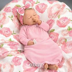 Ashton-Drake Rosie Baby Doll With Custom Swaddle Blanket by Marissa May