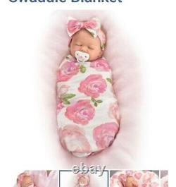 Ashton-Drake Rosie Baby Doll With Custom Swaddle Blanket by Marissa May 19