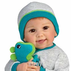 Ashton Drake Ryan and Rex So Truly Real Poseable Baby Doll With Plush Dinosaur