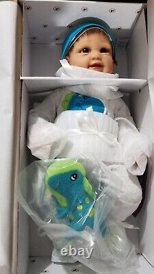 Ashton Drake Ryan and Rex So Truly Real Poseable Baby Doll With Plush Dinosaur