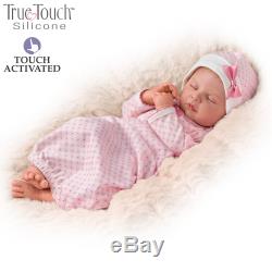 Ashton Drake SWEET DREAMS SERENITY Silicone Breathing Baby 18 Doll Ina Volprich