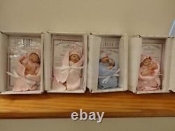 Ashton Drake Set Of 4 Baby Dolls 5 New In Box / Coa Handful Of Love, Peace, Joy