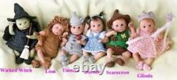 Ashton Drake Set Of Wizard Of Oz Heavenly Handfuls Dolls. By Tina Kewey. NIB