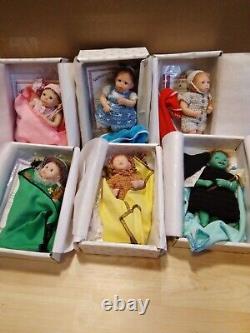 Ashton Drake Set Of Wizard Of Oz Heavenly Handfuls Dolls. By Tina Kewey. NIB