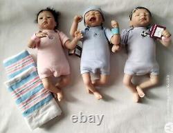 Ashton Drake Sheila Michael Triplets Dolls 12, Blessings Times Three