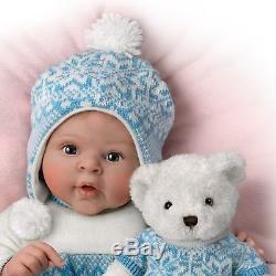 Ashton Drake Sherry Rawn Lifelike Baby Doll with Touch Activated Eskimo Kisses