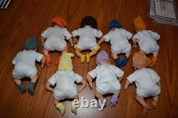 Ashton Drake Snow White & Seven Dwarfs Complete Set Of 8 Dolls withauthenticity