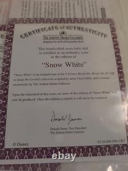 Ashton-Drake Snow White and The Seven Dwarfs 6 Doll Collection Complete WithCOAs