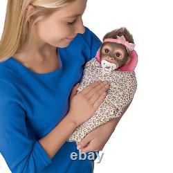 Ashton Drake Snuggle Suri Lifelike Baby Monkey Doll With Custom Bunting