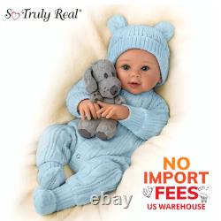Ashton-Drake So Truly Real Aiden Baby Doll With Puppy By Sherry Rawn 17