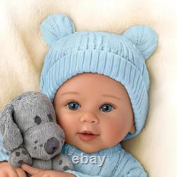 Ashton-Drake So Truly Real Aiden Baby Doll With Puppy By Sherry Rawn 17