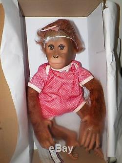 Ashton Drake So Truly Real Annabelle's Hugs Monkey Doll With Box So Cute