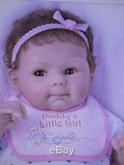 Ashton Drake So Truly Real Daddy's Little Girl Baby Doll reborn Silicone feel