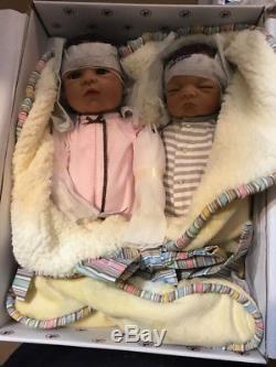 Ashton Drake So Truly Real Jada & Jayden Twins Baby Dolls By Waltraud Hanl