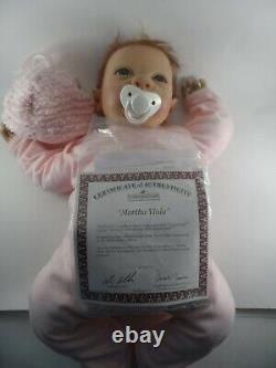 Ashton Drake So Truly Real Martha Viola Doll Linda Webb 1st Bundle Babies with COA