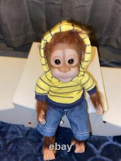 Ashton Drake So Truly Real Monkey Newborn Reborn Doll 8 Tall Beautiful