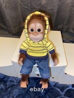 Ashton Drake So Truly Real Monkey Newborn Reborn Doll 8 Tall Beautiful