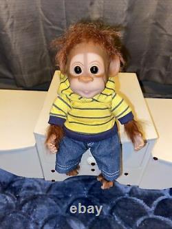 Ashton Drake So Truly Real Monkey Newborn Reborn Doll 8 Tall Beautiful