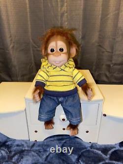 Ashton Drake So Truly Real Monkey Newborn Reborn Doll 8 Tall Beautiful