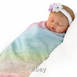 Ashton Drake Swaddled So Sweetly Lifelike Baby Girl Doll by Violet Parker