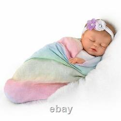 Ashton Drake Swaddled So Sweetly Lifelike Baby Girl Doll by Violet Parker