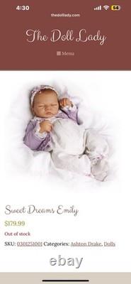 Ashton Drake Sweet Dreams Emily Collectors Edition Doll