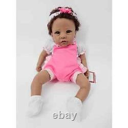 Ashton Drake Tasha TrueTouch Silicone African American Black Baby Girl Doll 18