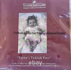Ashton Drake Taylor's Ticklish Toes Doll Sculpted by Linda Murray