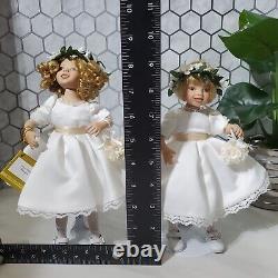Ashton Drake The People's Princess Diana Wedding Doll with Two Flower Girl Dolls