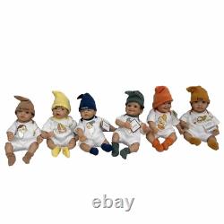 Ashton-Drake The Seven Dwarfs Baby Dolls Lot of 6