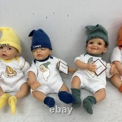 Ashton-Drake The Seven Dwarfs Baby Dolls Lot of 6