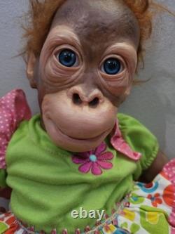 Ashton Drake Toddler Monkey Orangutan Mollie By Simon Laurens- Reborn Doll HTF