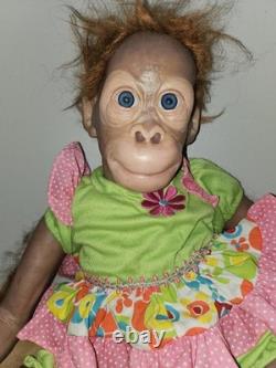 Ashton Drake Toddler Monkey Orangutan Mollie By Simon Laurens- Reborn Doll HTF
