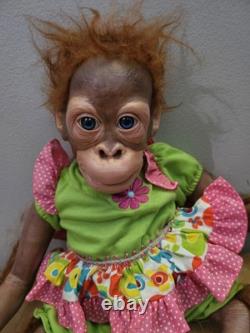 Ashton Drake Toddler Monkey Orangutan Mollie By Simon Laurens- Reborn Doll HTF