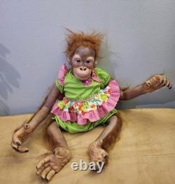 Ashton Drake Toddler Monkey Orangutan Mollie By Simon Laurens- Reborn Doll HTF