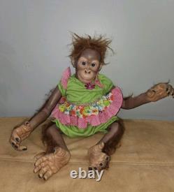 Ashton Drake Toddler Monkey Orangutan Mollie By Simon Laurens- Reborn Doll HTF