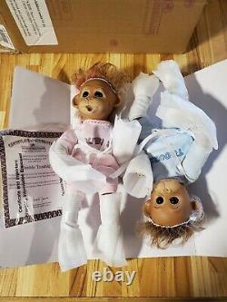 Ashton Drake Twins Baby Orangutans Double Trouble Doll Set