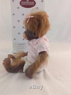 Ashton Drake Umi Orangutan With Clothes & Pacifier Lifelike Monkey Doll Child