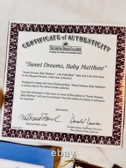 Ashton Drake Vinyl Baby Reborn Doll Sweet Dreams Baby Matthew Truly Real