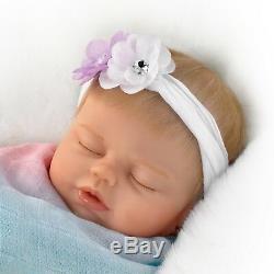 Ashton Drake Violet Parker Collectible Lifelike Baby Swaddled So Sweetly Doll