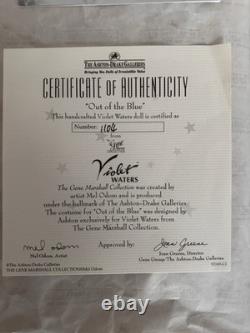 Ashton-Drake Violet Waters Out of the Blue Gene Doll COA #104 MIB