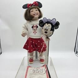 Ashton Drake Walt Disney World Girl Minnie Mouse Balloon Porcelain Doll COA